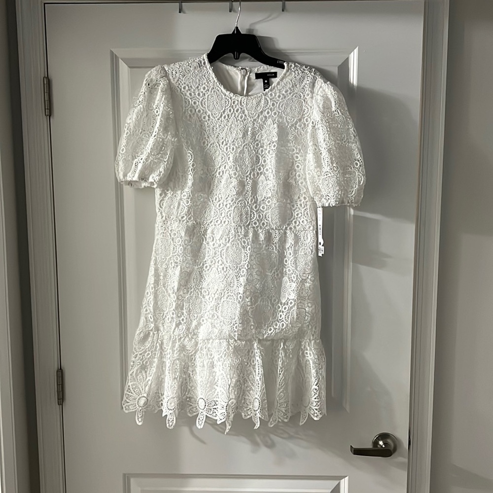 Aqua (Bloomingdale’s) White Lace Dress